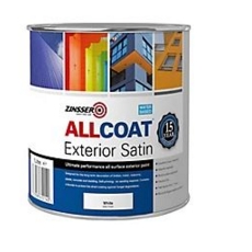 ZINSSER ALLCOAT EXTERIOR WATERBASED SATIN WHITE LITRE